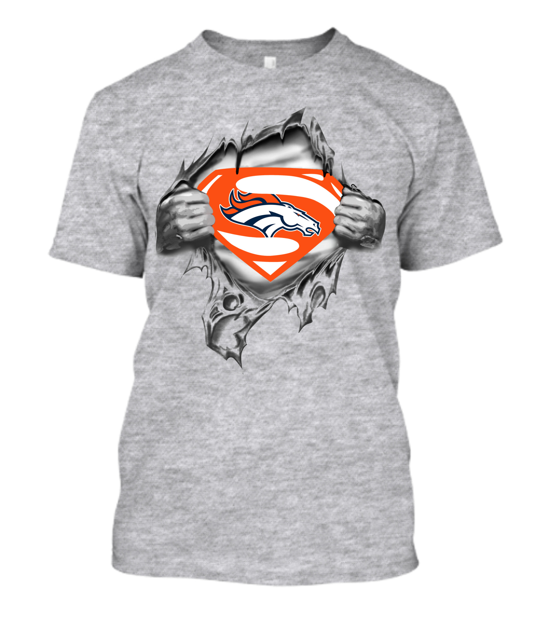 Denver Broncos Superman Chest Logo T-Shirt