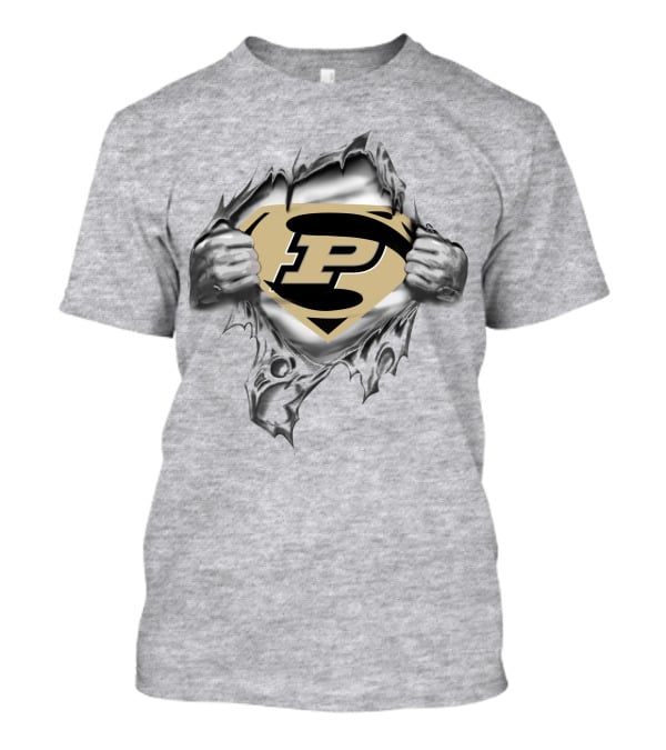 Purdue Super P Logo Chest Rip T-Shirt