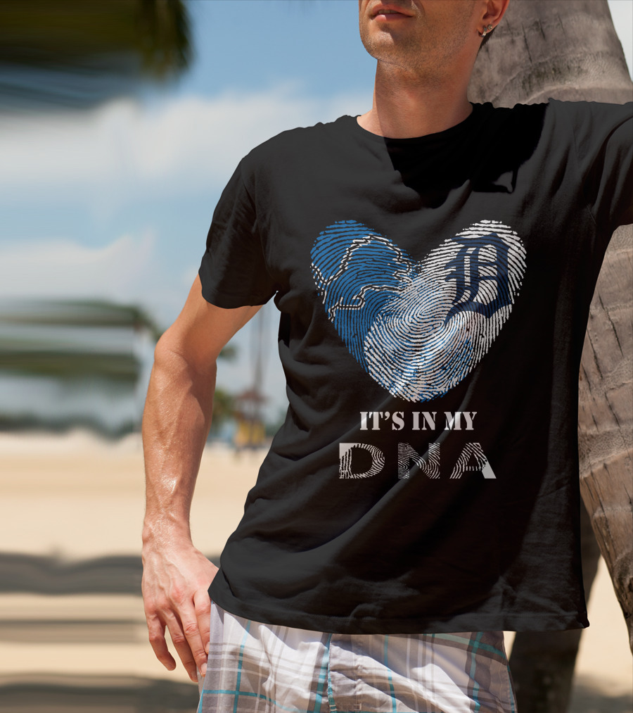 Detroit Tigers Heart It's In My DNA T-Shirt