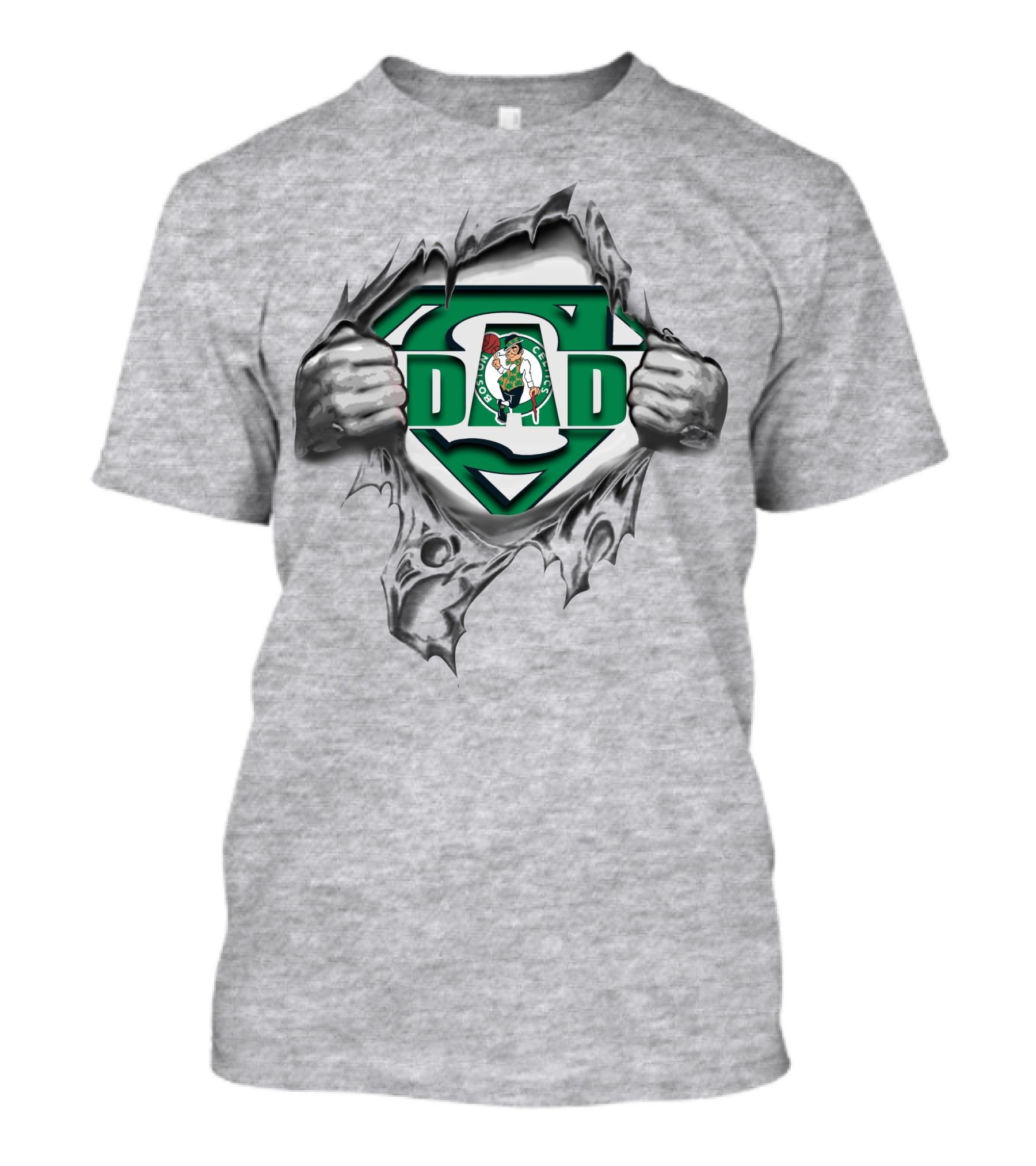 Celtics Super Dad Basketball Hero T-Shirt