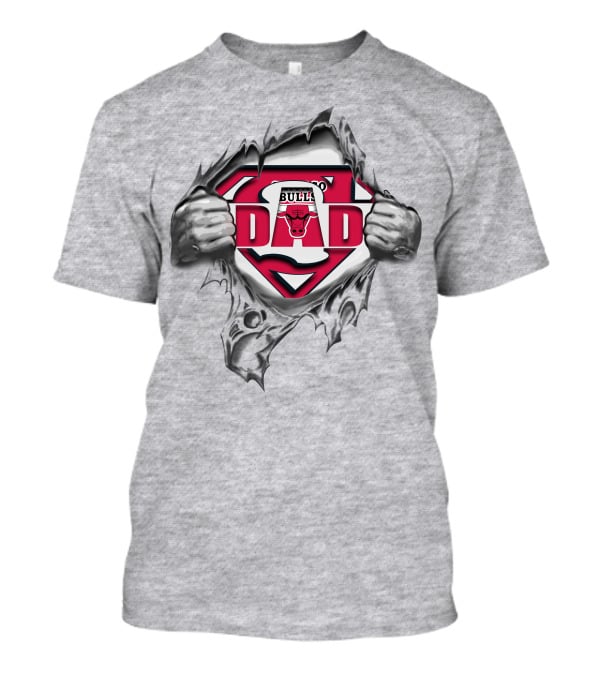 Chicago Bulls Super Dad Shield T-Shirt
