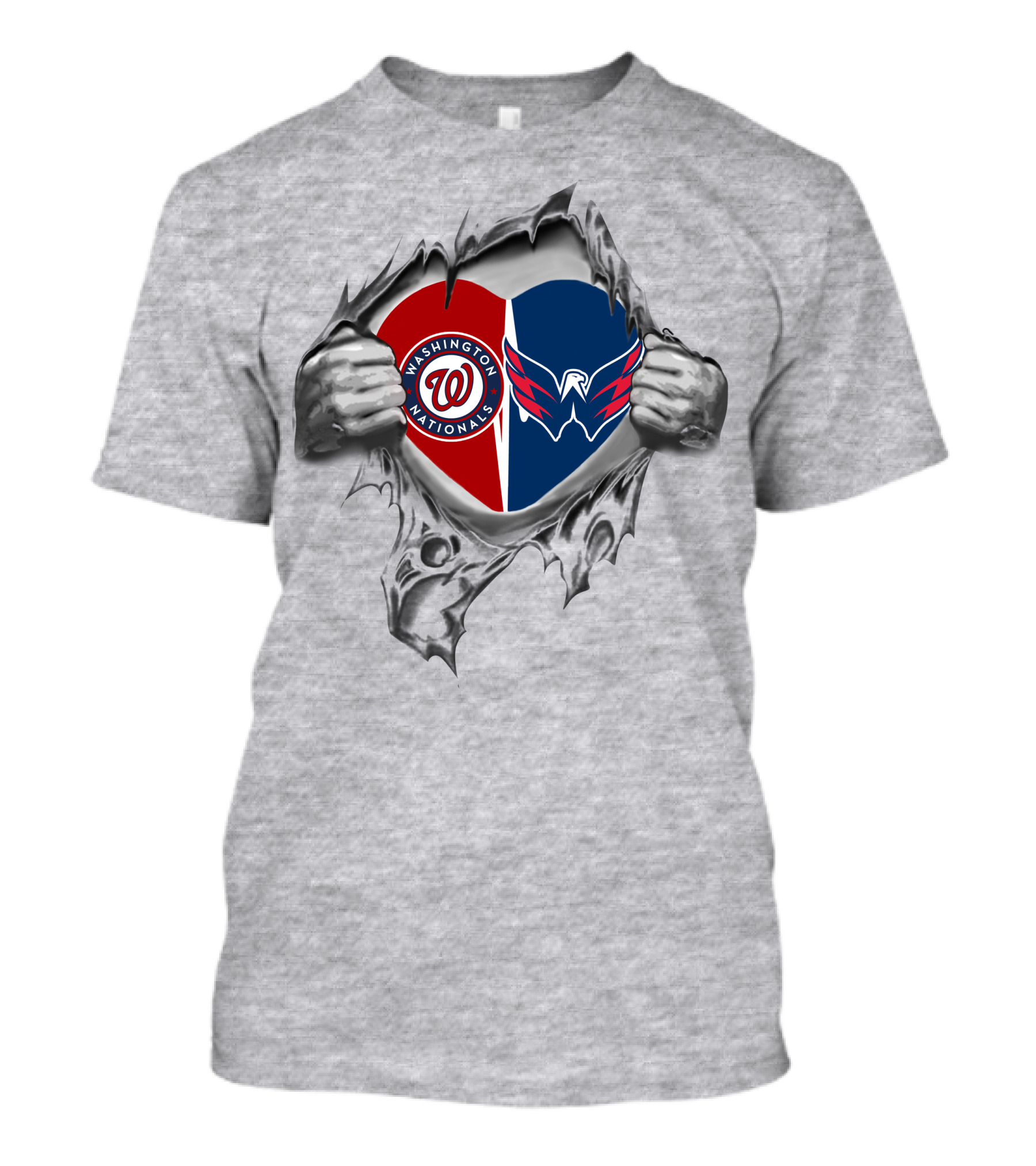 Washington Nationals Capitals Heart T-Shirt