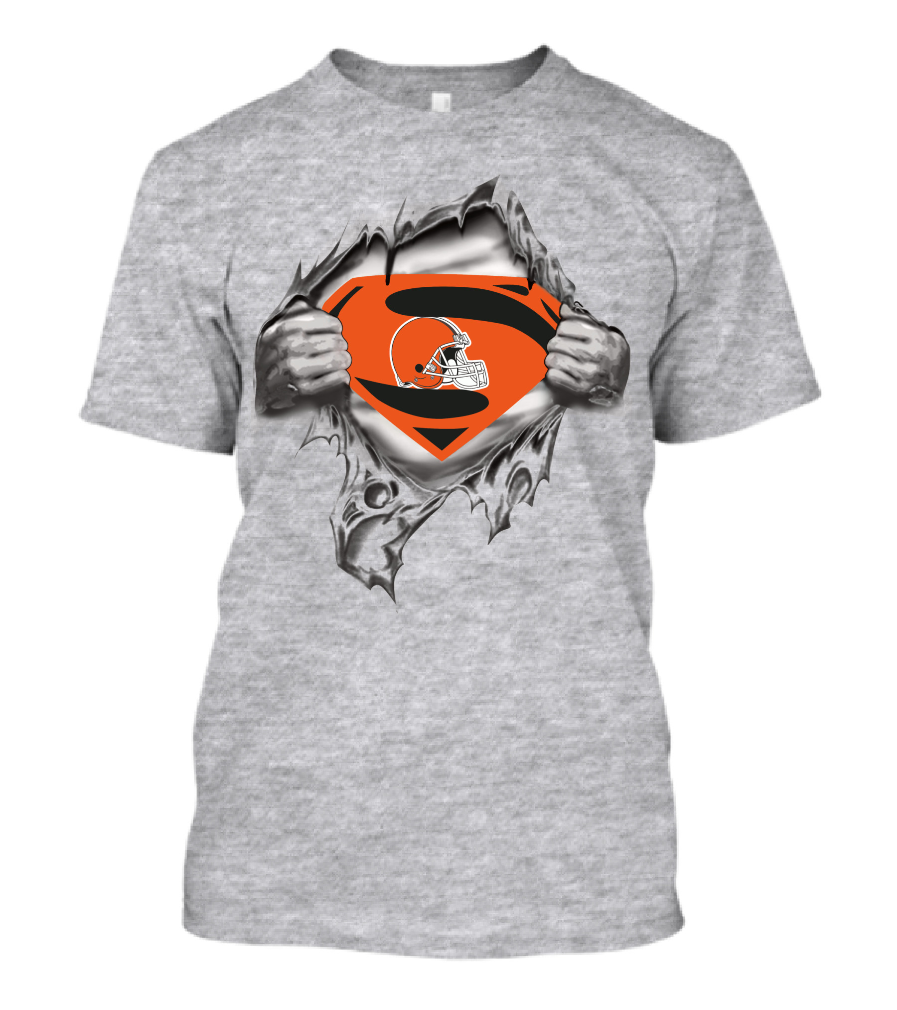 Cleveland Browns Superman Logo Football Fan T-Shirt