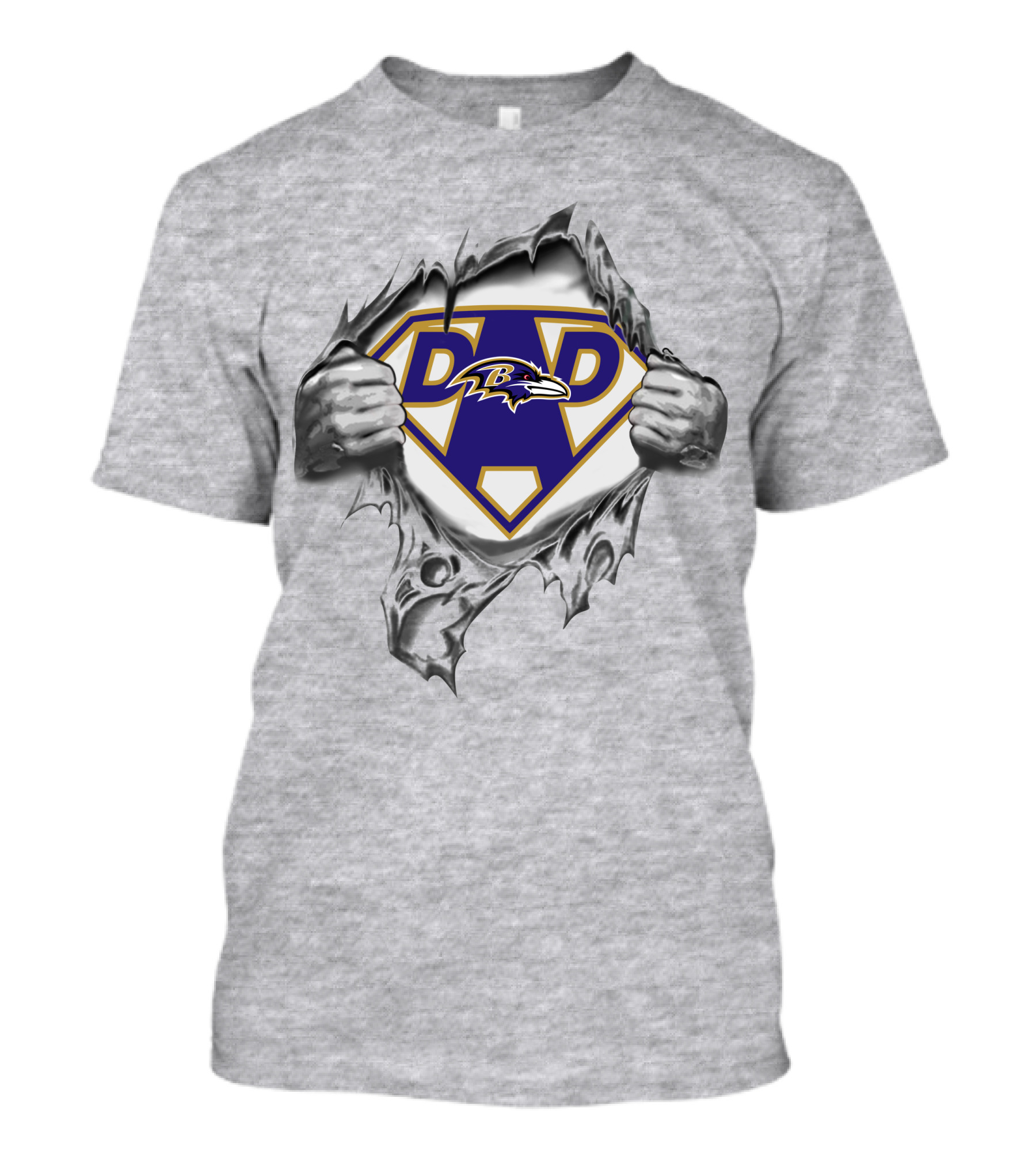Ravens Super Dad Baltimore Football Fan T-Shirt