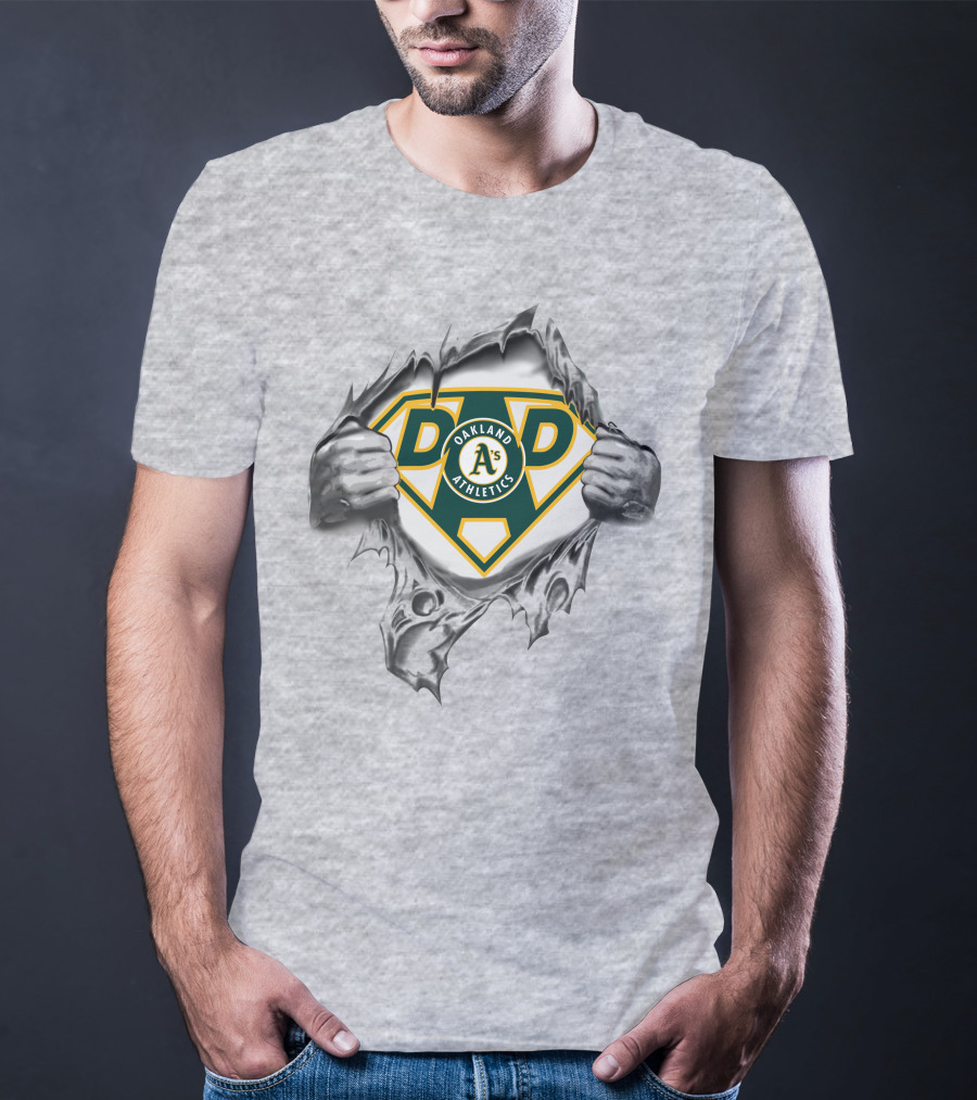 Oakland Athletics Dad Superhero T-Shirt