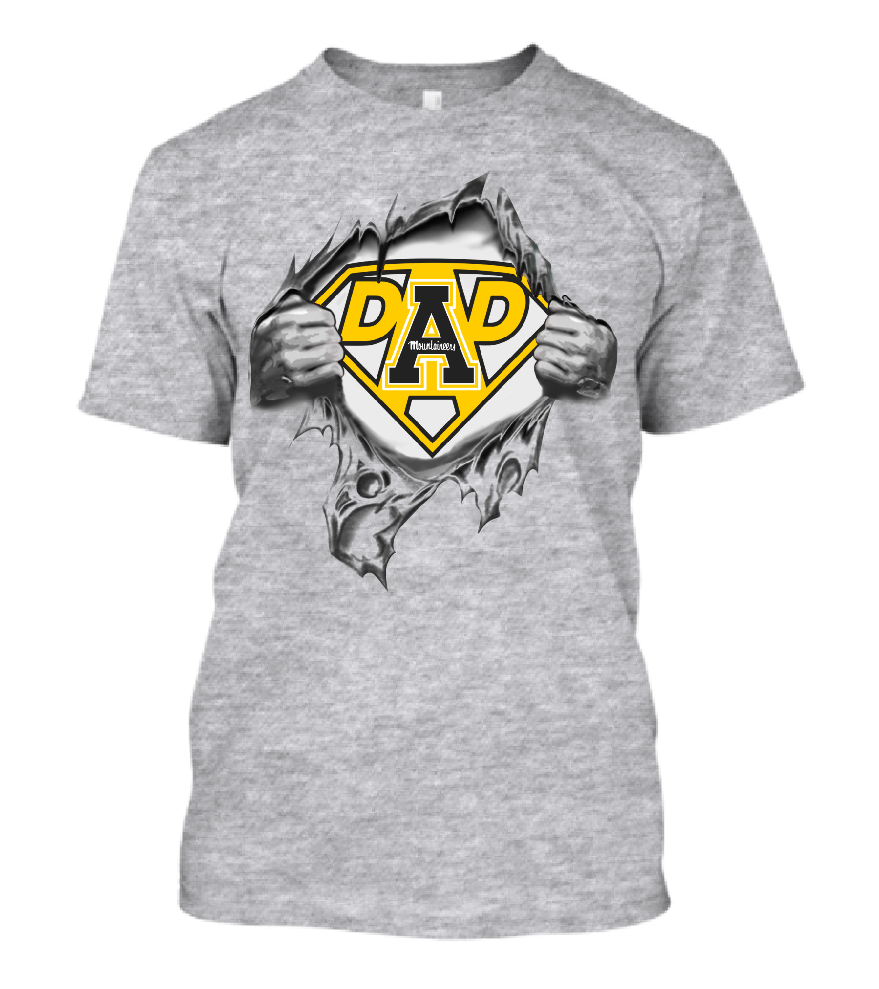 Appalachian State Mountaineers A Dad Superhero T-Shirt