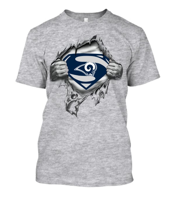 Los Angeles Rams Superman Logo Reveal T-Shirt