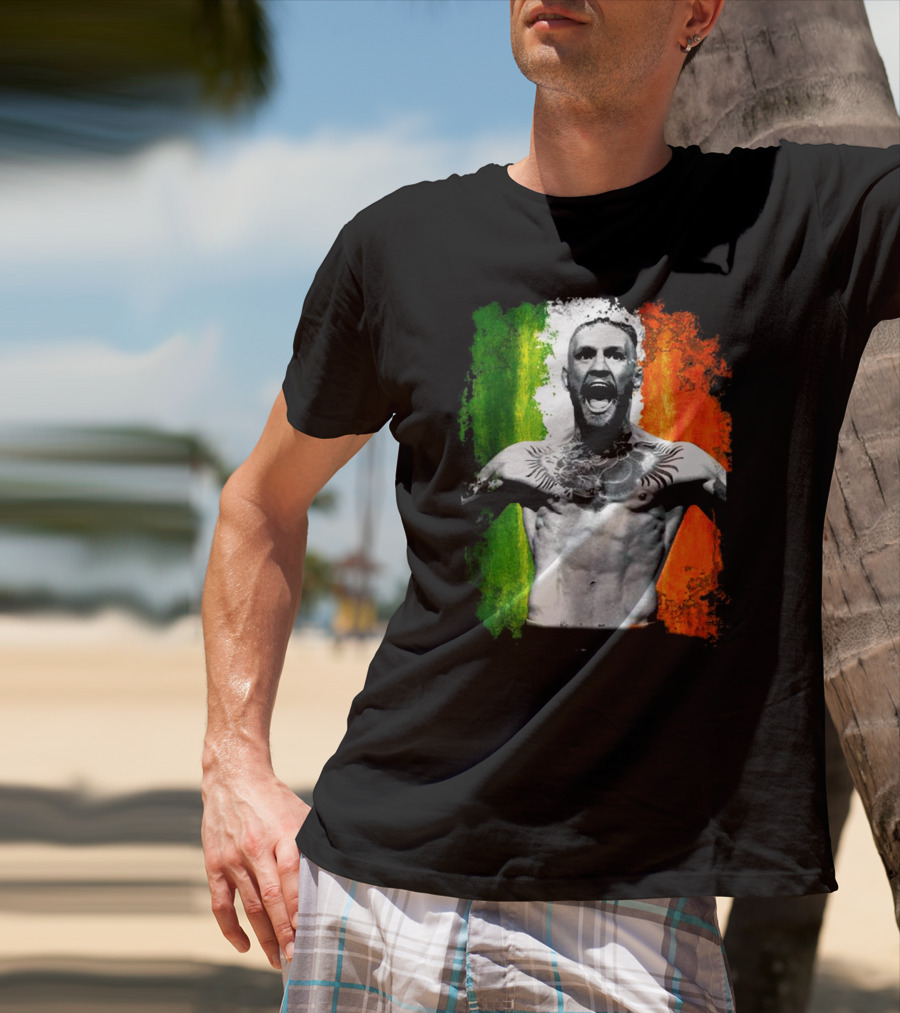 Conor Mcgregor Irish Flag Tribute Athlete T-Shirt