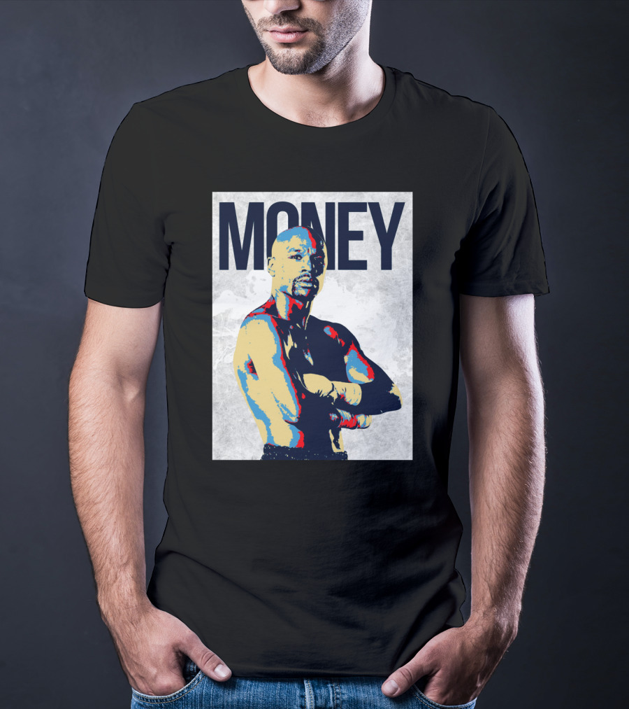 Money Boxer In Multicolor Pop Art Style T-Shirt