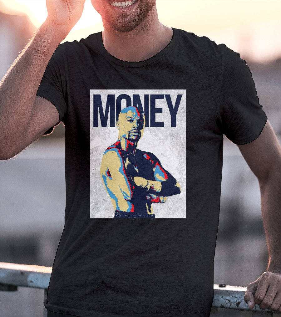 Money Boxer In Multicolor Pop Art Style T-Shirt