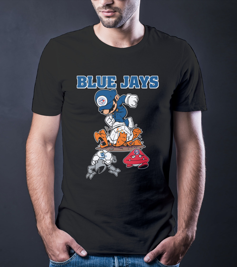Blue Jays Halloween Mario Smash T-Shirt