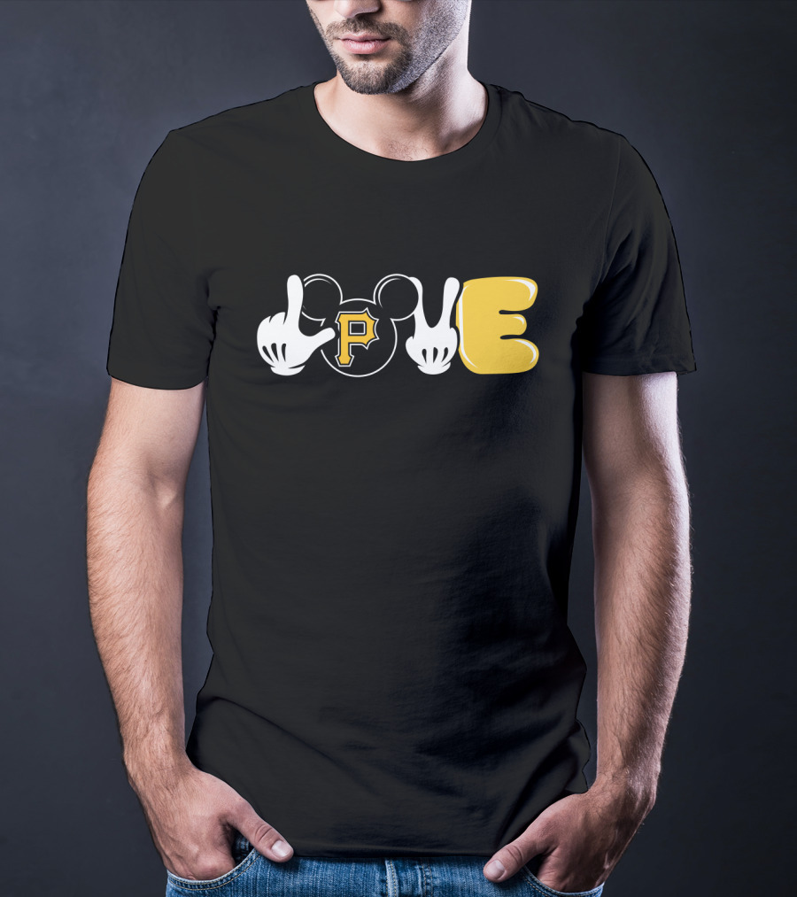 LOVE Pittsburgh Pirates Mickey Mouse Inspired T-Shirt
