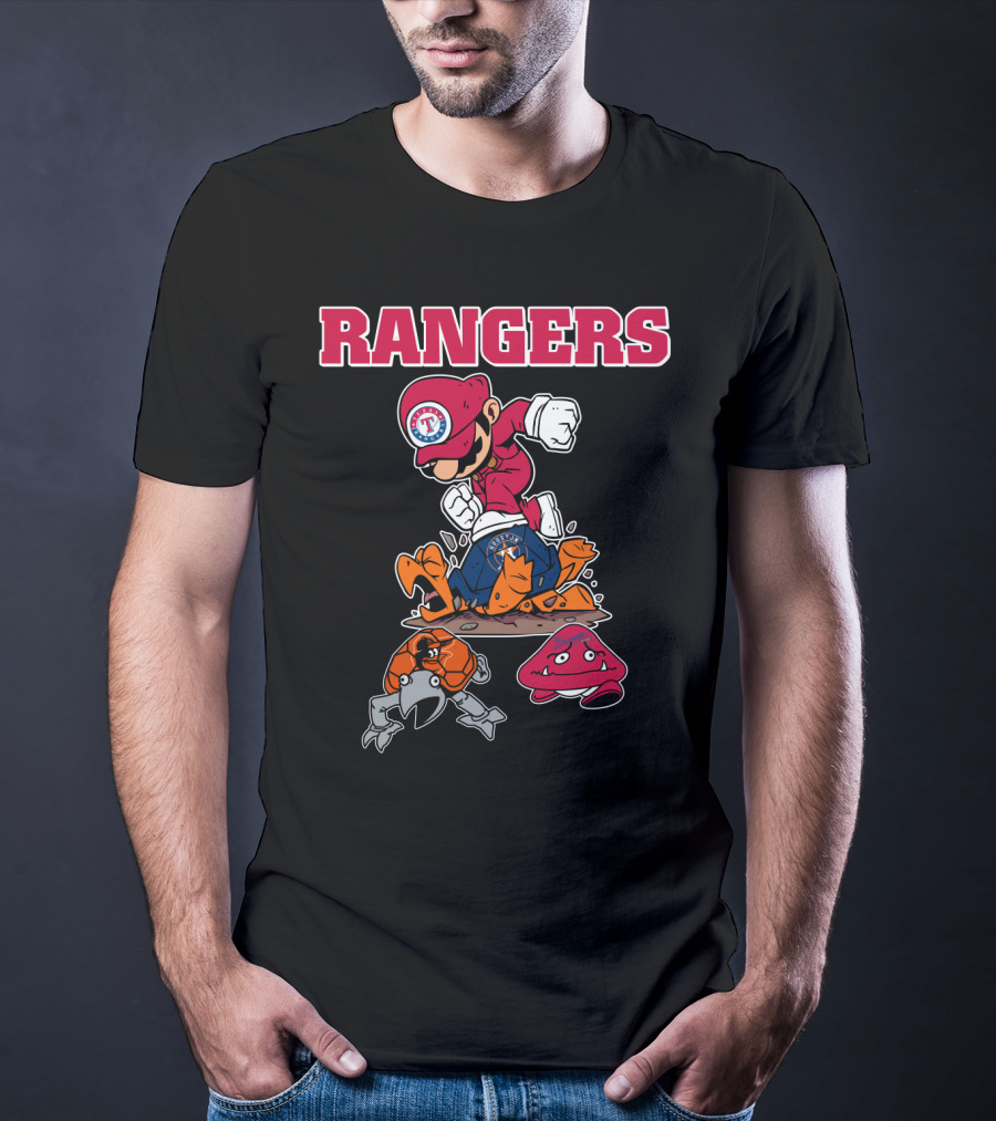 Rangers Texas Baseball Super Plumber T-Shirt