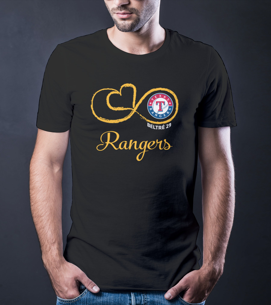 Texas Rangers Beltre 29 Infinity Symbol T-Shirt