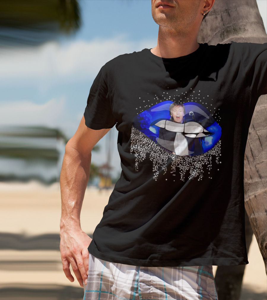 Paul Mccartney Glowing Lips Sparkling Performance T-Shirt