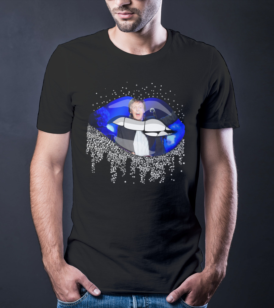 Paul Mccartney Glowing Lips Sparkling Performance T-Shirt