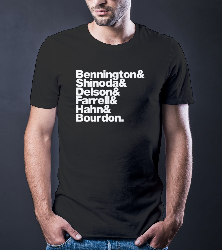 Bennington Shinoda Delson Farrell Hahn Bourdon Rock Band Linkin Park T-Shirt