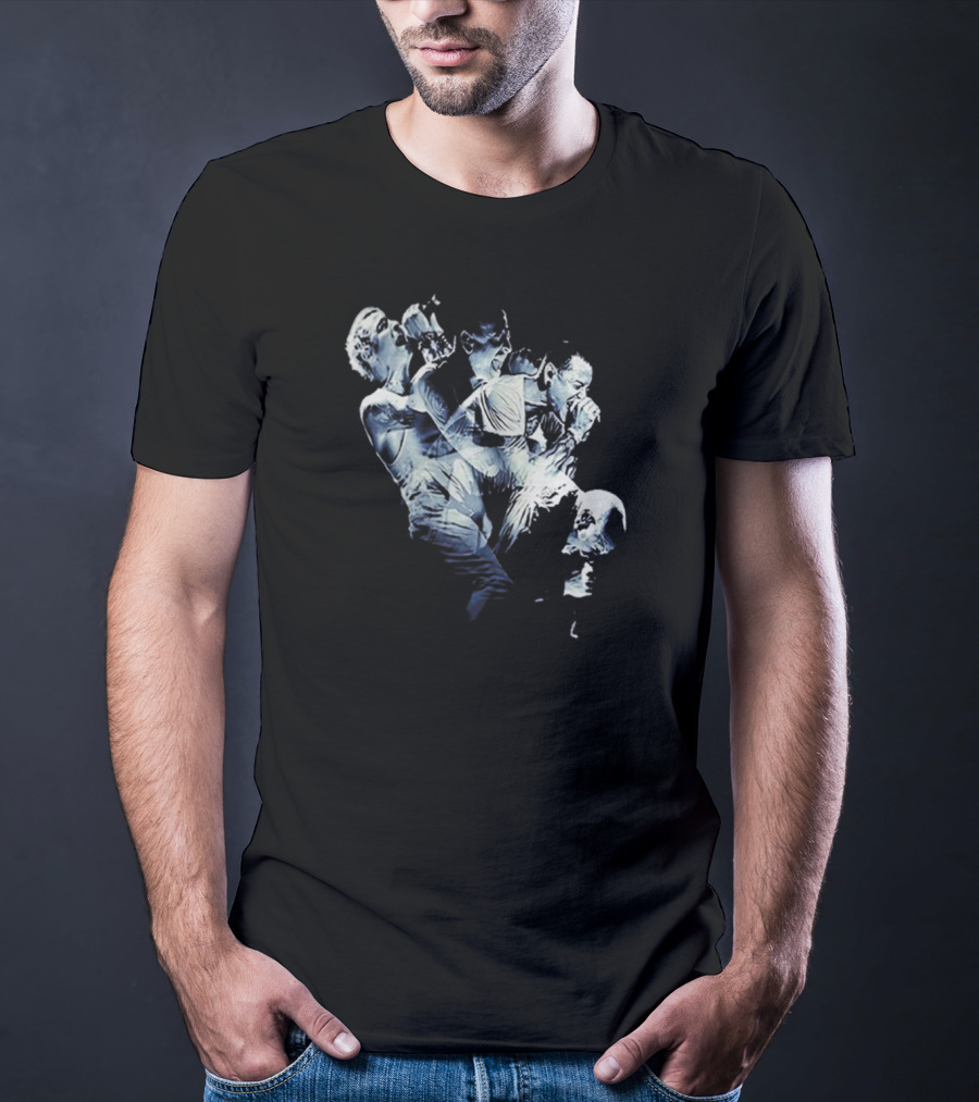 Linkin Park Band Members Performance Montage T-Shirt