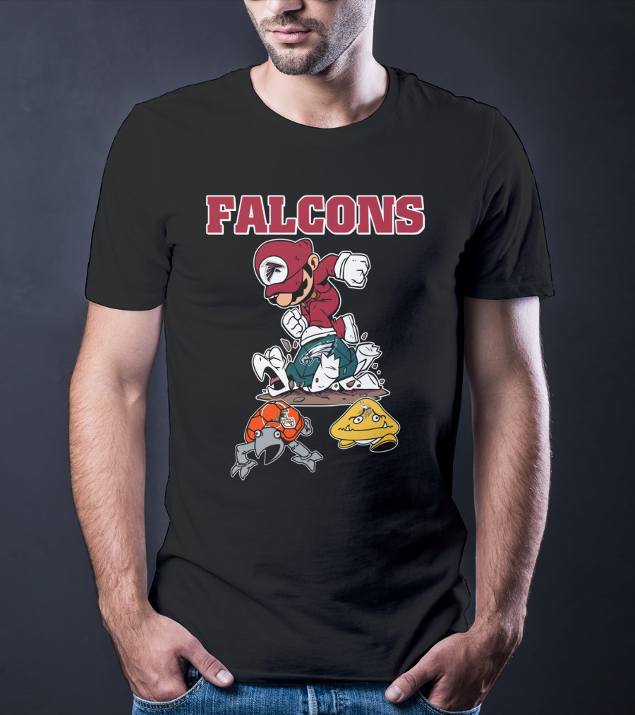 Falcons Mario Style Football Rivalry T-Shirt