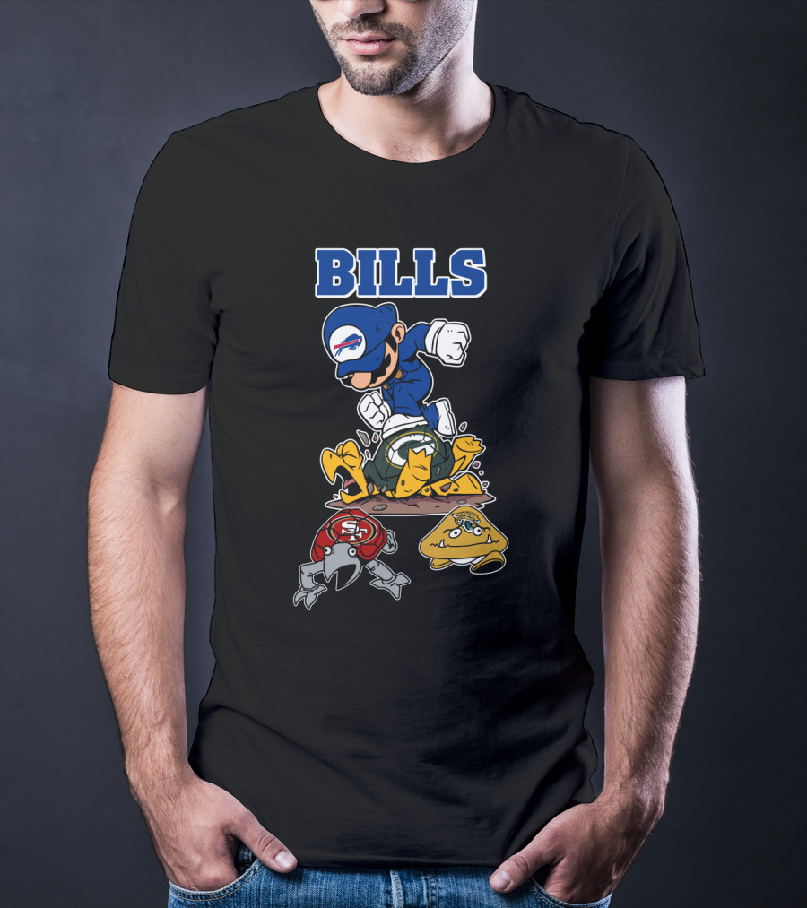 Bills Buffalo Parody Character Football Rivalry Icons T-Shirt
