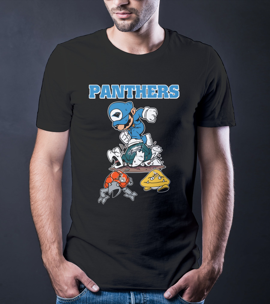 Panthers Toad And Koopa Defeated T-Shirt