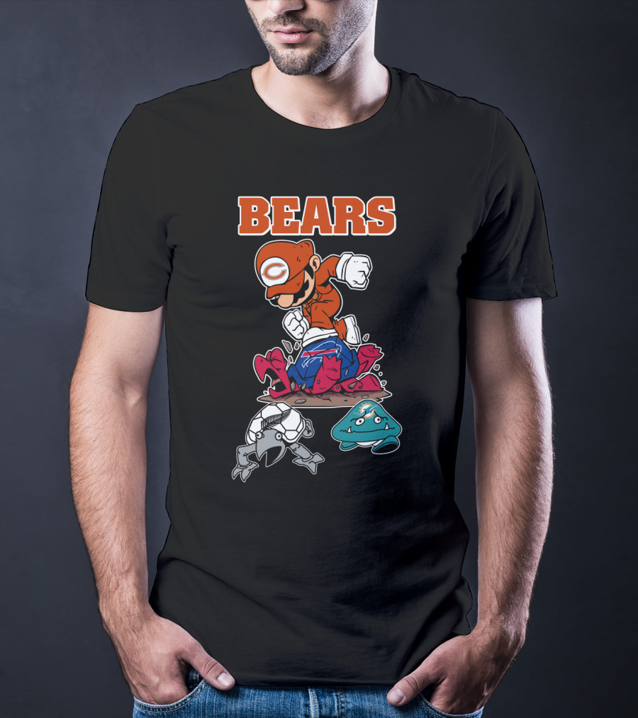 Bears Chicago Football Gamer Crossover T-Shirt