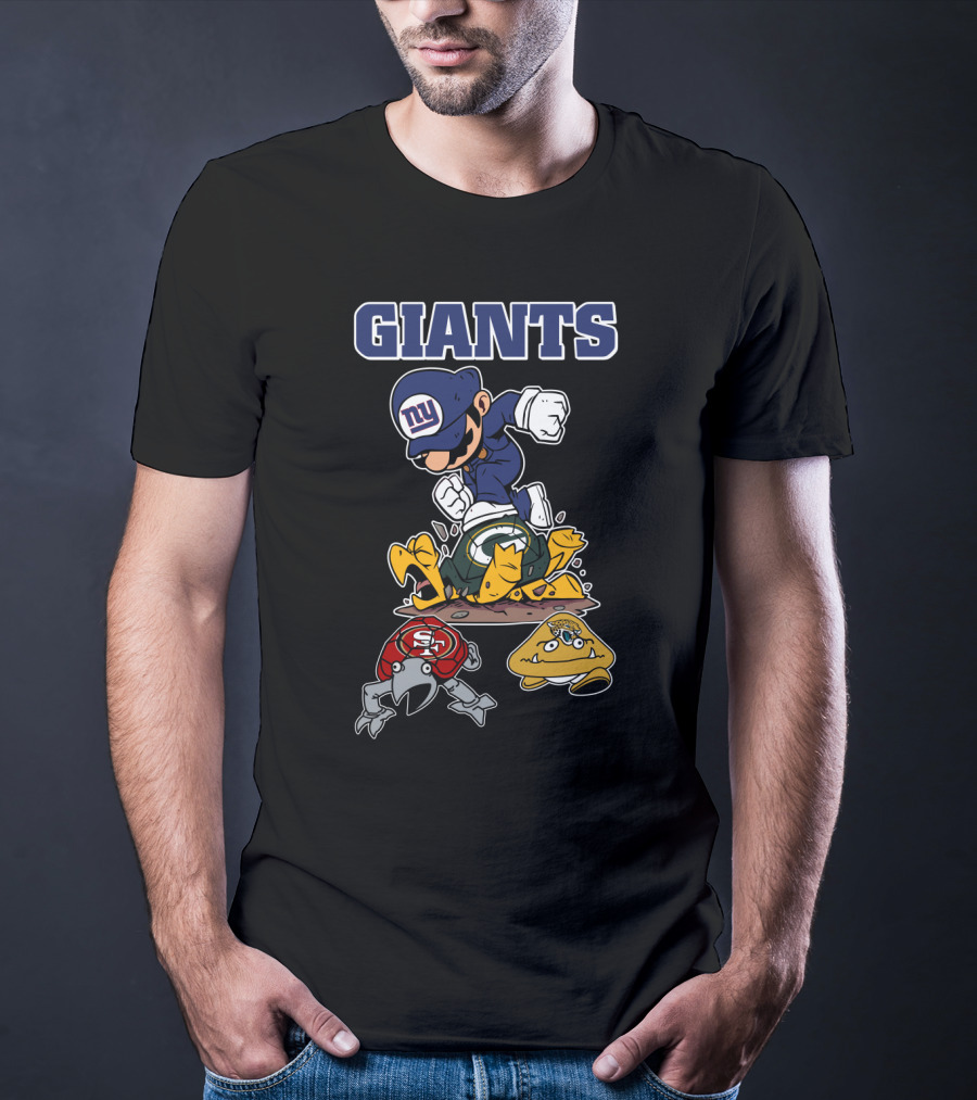 New York Giants Mario Style Packers 49ers Eagles T-Shirt