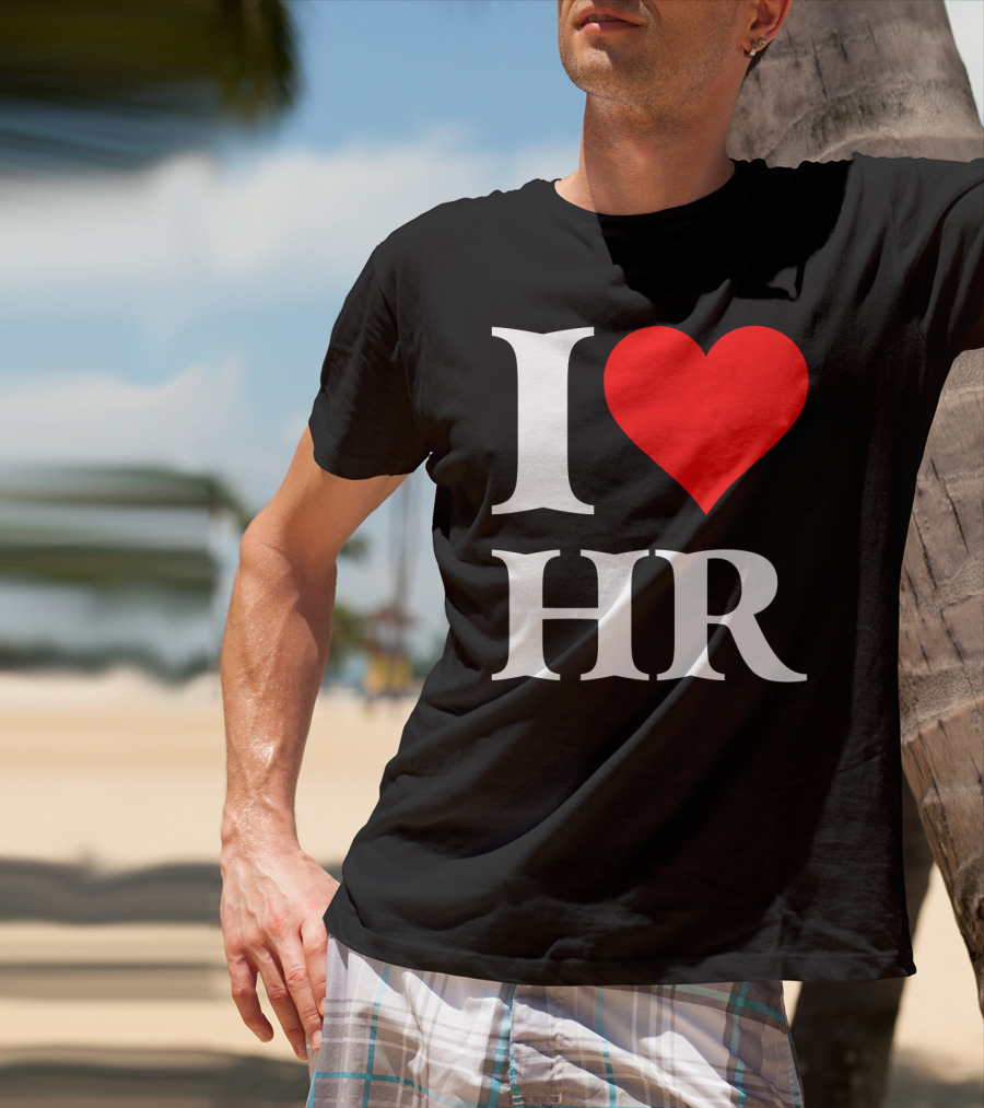 I Heart HR Human Resource Passion Enthusiast T-Shirt