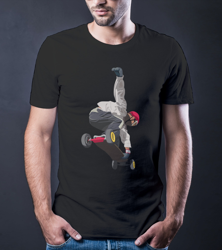 Dynamic Skateboarding Snowboarding Trick On Skate Shoes T-Shirt