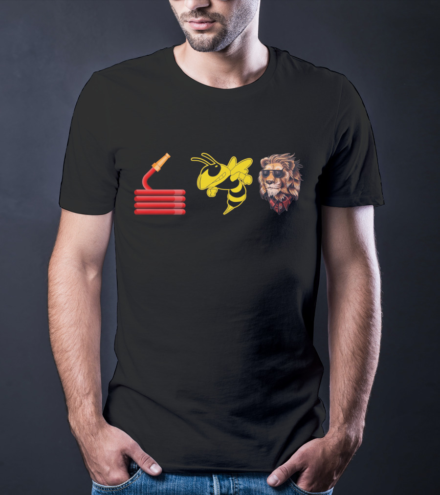 Hose Insect Animated Sunglasses Lion T-Shirt
