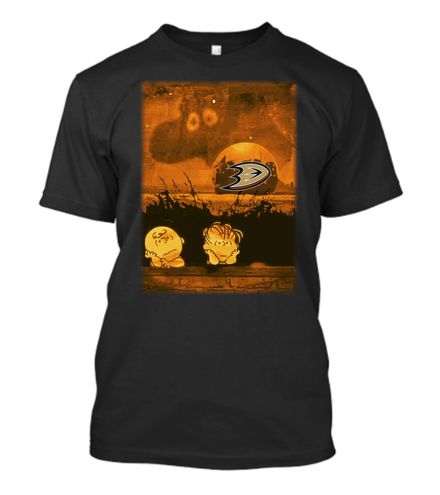 Anaheim Ducks Peanuts Moon Gazing T-Shirt
