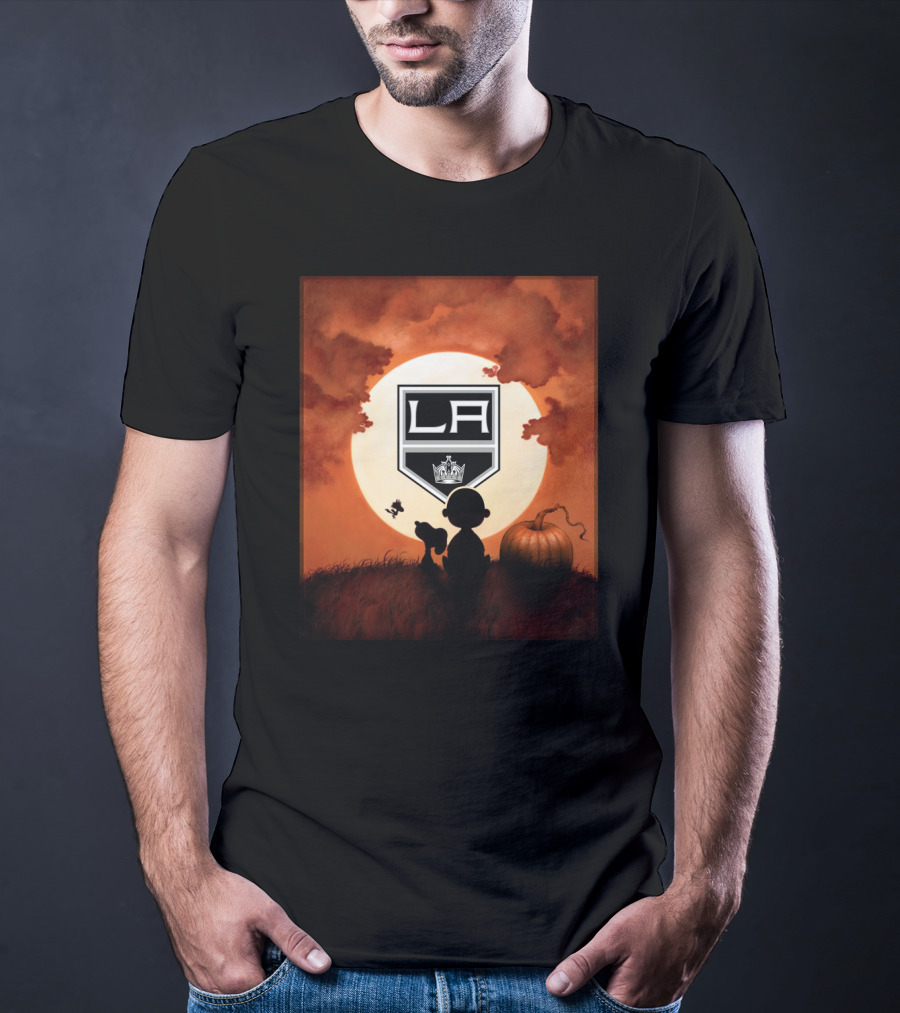 LA Kings Halloween Moon Pumpkin T-Shirt