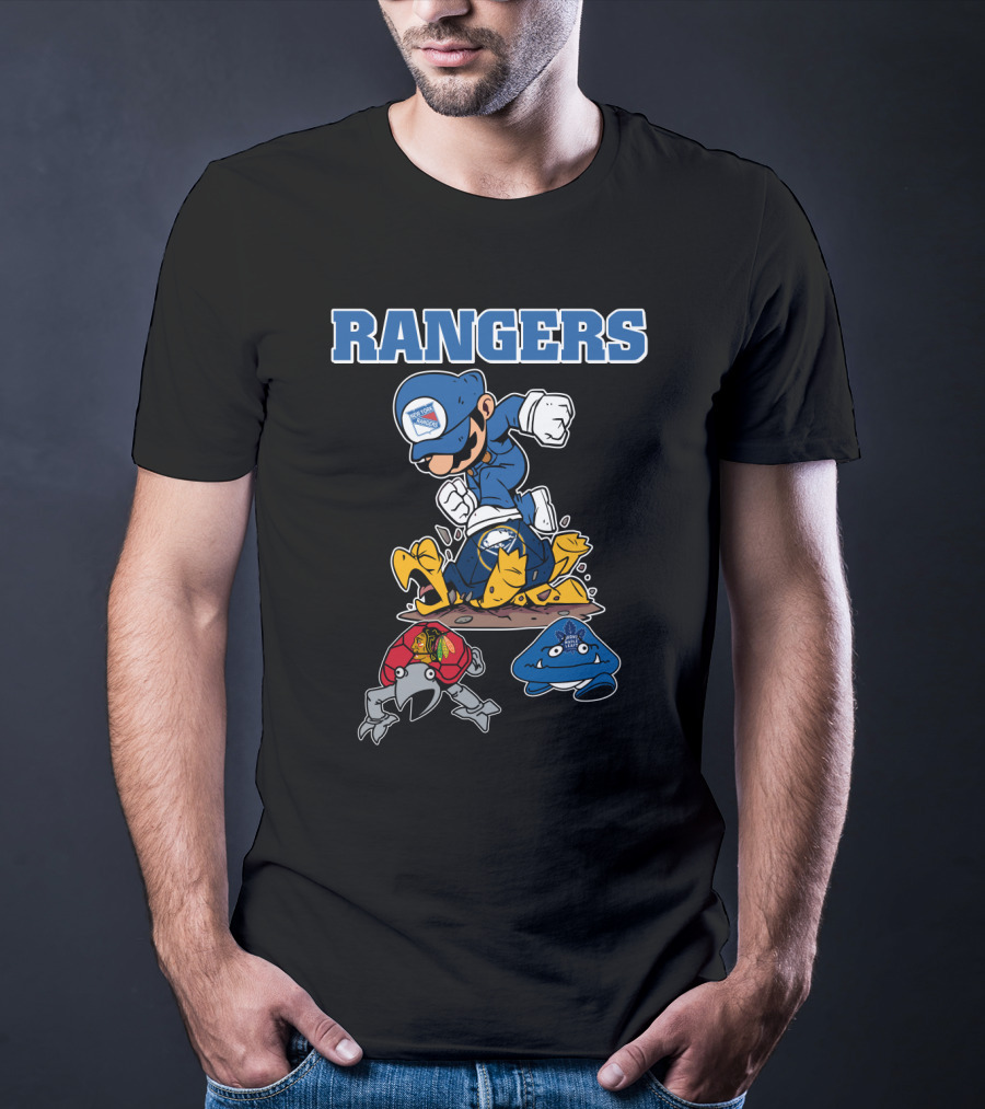 Rangers Hockey Hero Triumphs Over Rivals T-Shirt