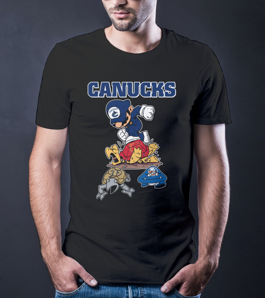 Vancouver Canucks Mario Style Hockey Rival Matchup T-Shirt