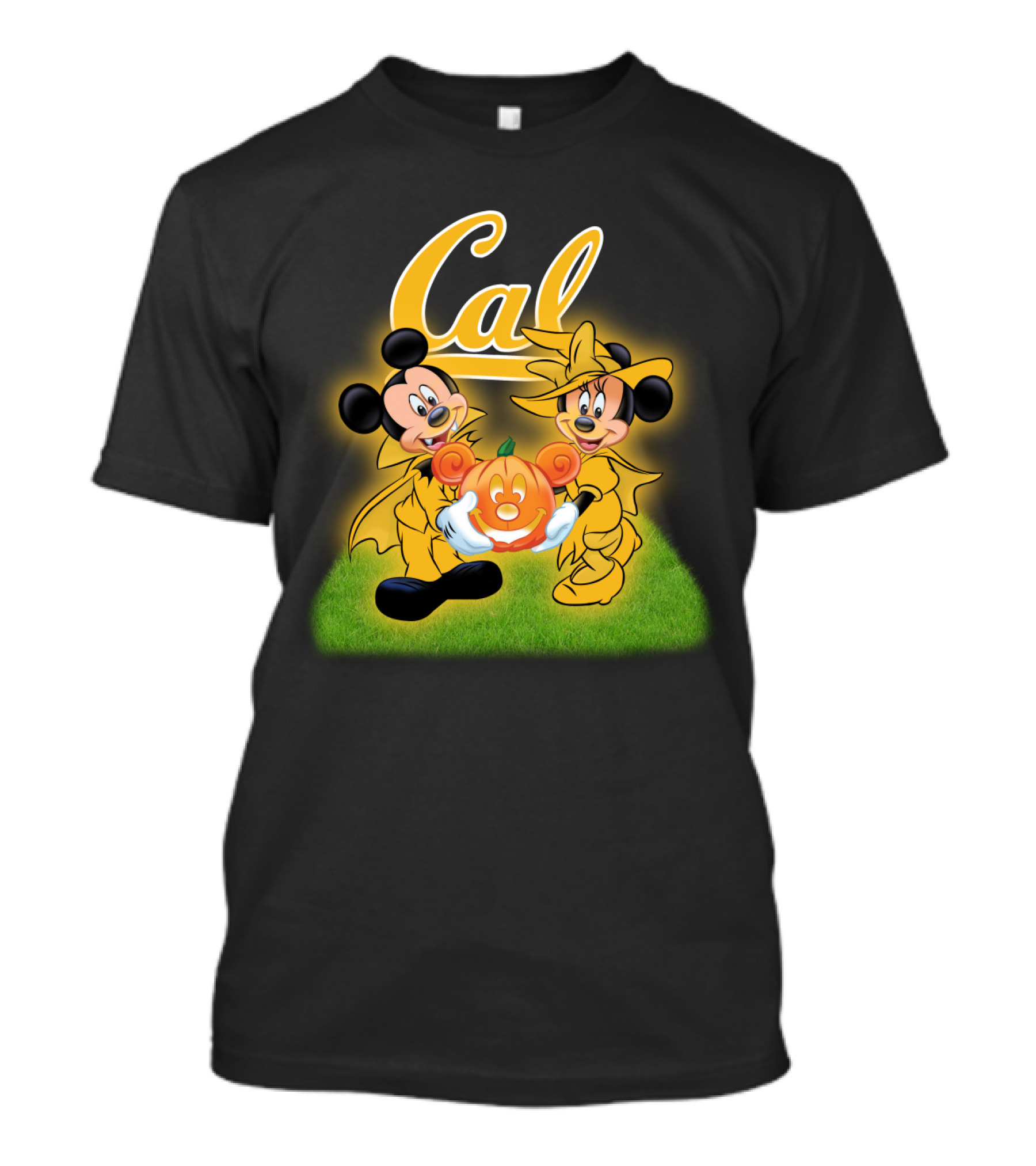 Cal Halloween With Mickey Mouse And Friends Hugging Pumpkin T-Shirt