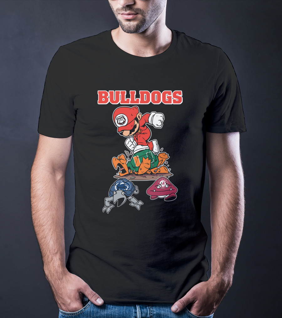 Bulldogs Football Georgia Rivalry Action Character T-Shirt
