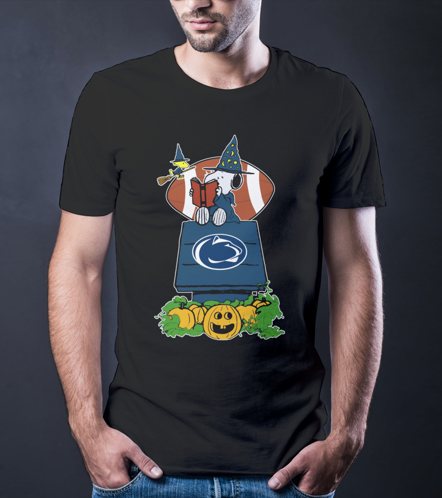Penn State Nittany Lions Halloween Snoopy Football Pumpkin Patch T-Shirt