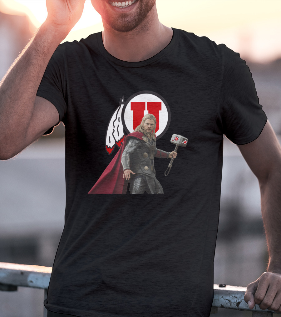 Utah Football U Thor Mjolnir T-Shirt