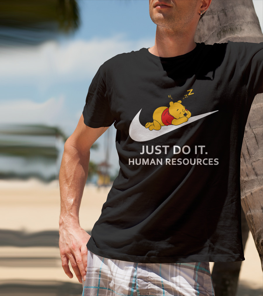Winnie The Pooh Sleeping Human Resources Zzz T-Shirt