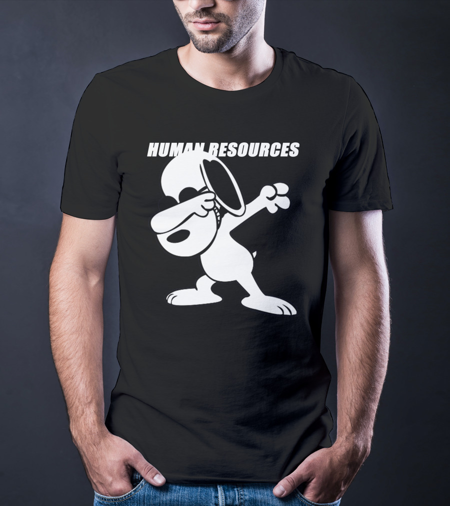 Snoopy Dabbing Human Resources T-Shirt