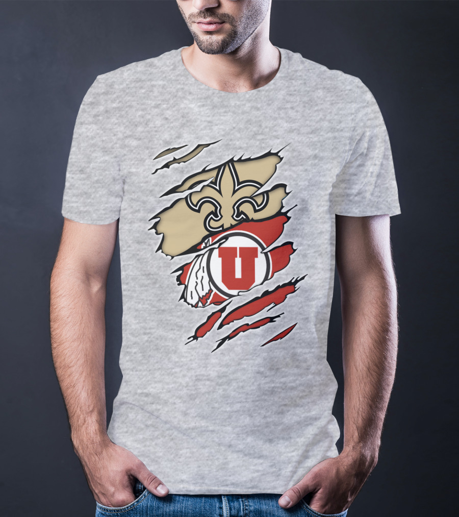 Saints And Utes Logo Fusion T-Shirt