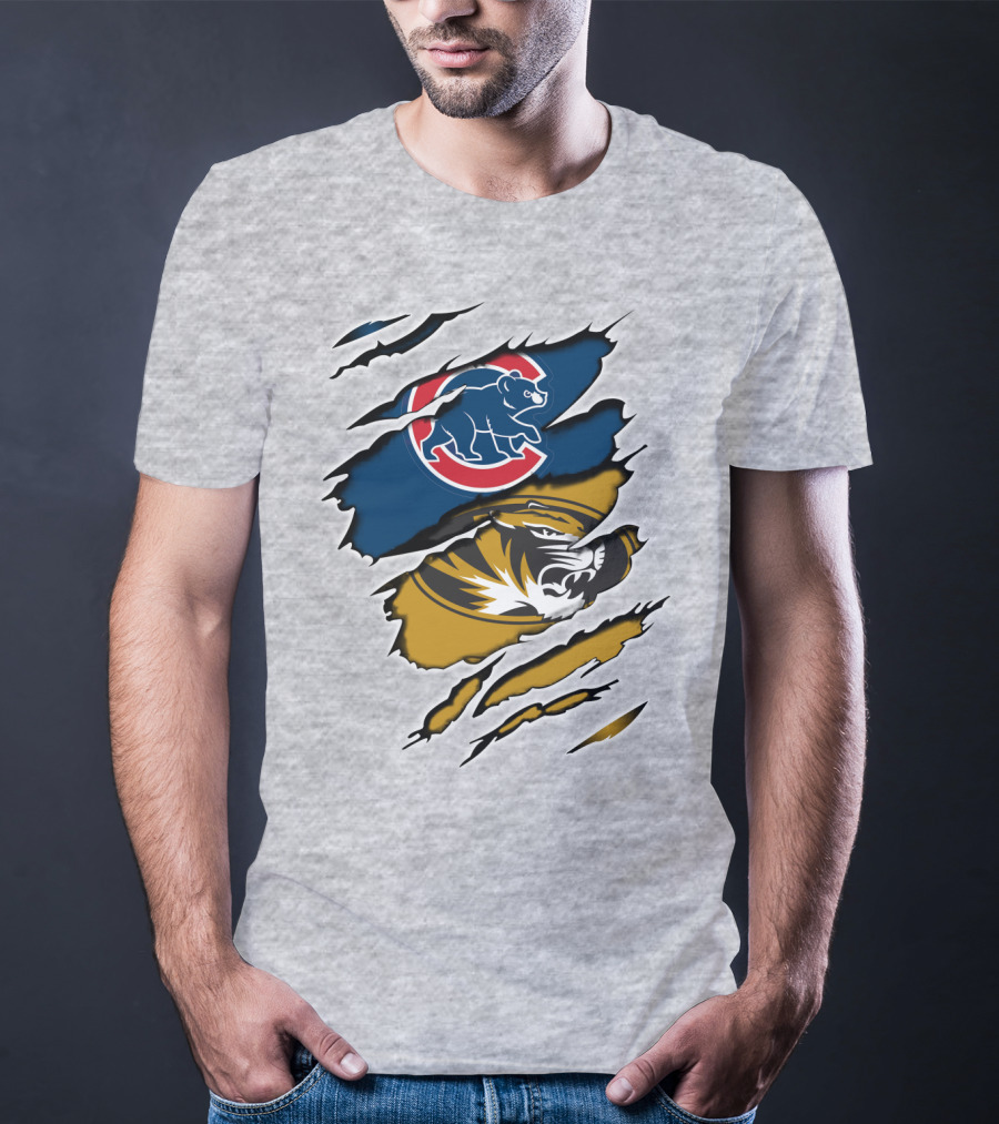 Chicago Cubs Missouri Tigers Mashup T-Shirt