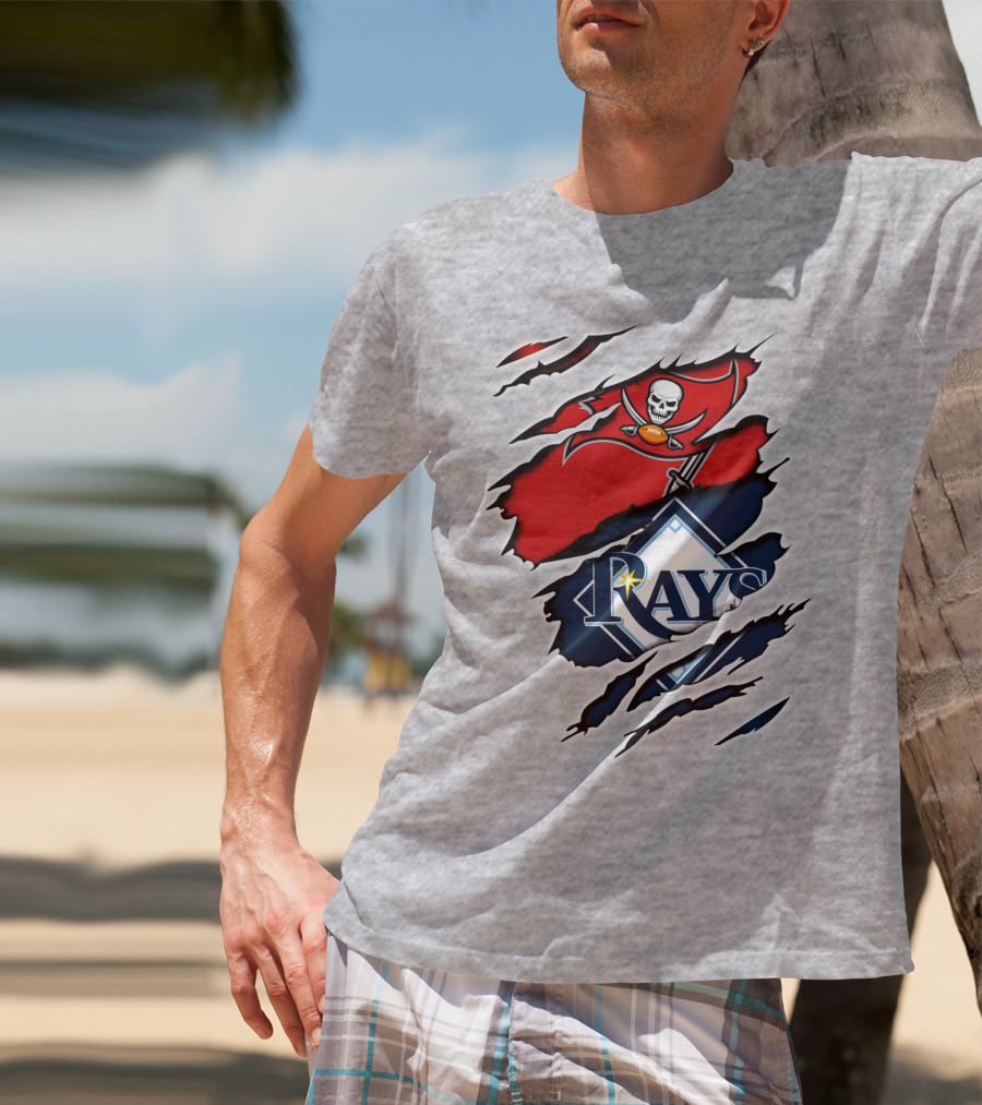 Buccaneers Rays Skulls Bats Sports Fusion T-Shirt