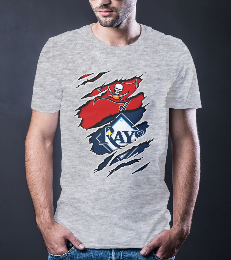 Buccaneers Rays Skulls Bats Sports Fusion T-Shirt