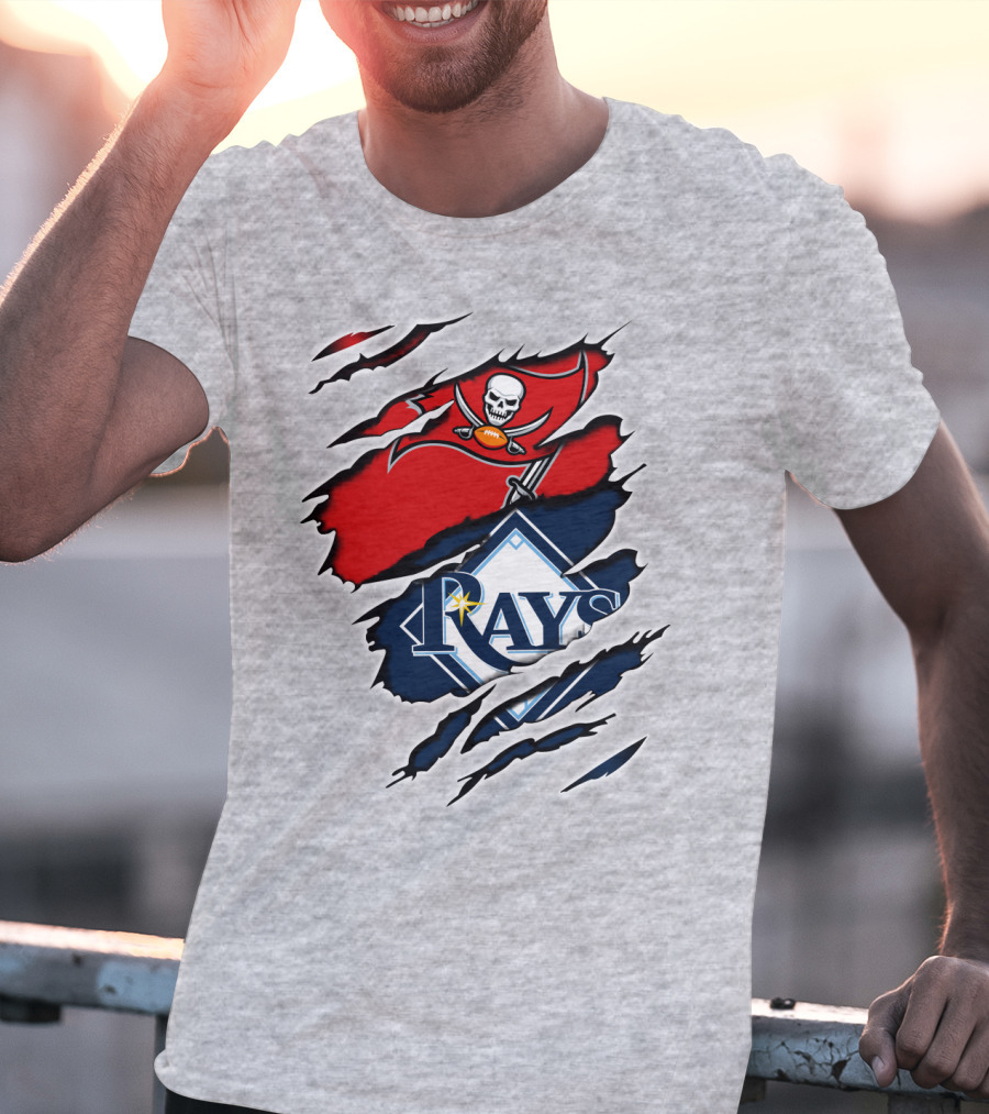 Buccaneers Rays Skulls Bats Sports Fusion T-Shirt