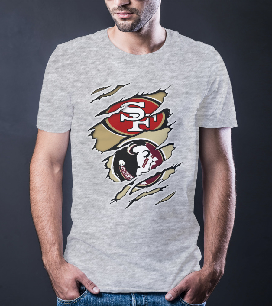 49Ers Seminoles SF Logo With Seminole Head T-Shirt