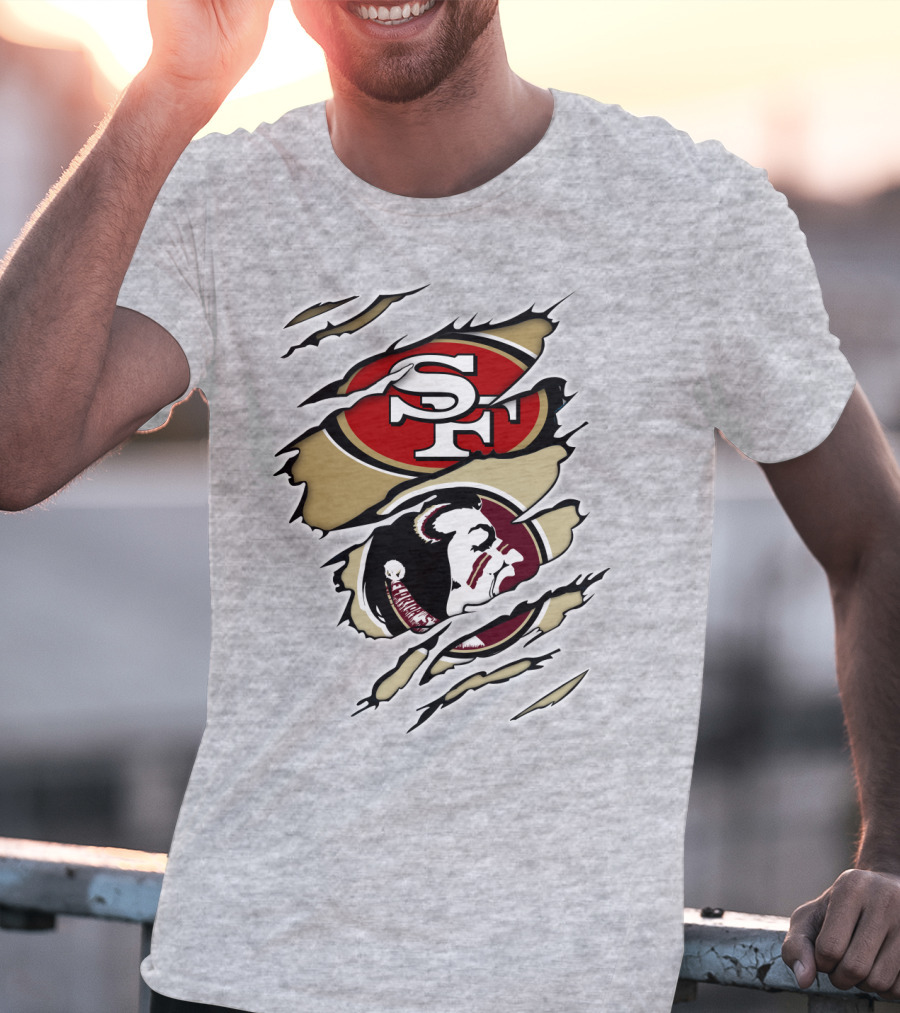 49Ers Seminoles SF Logo With Seminole Head T-Shirt