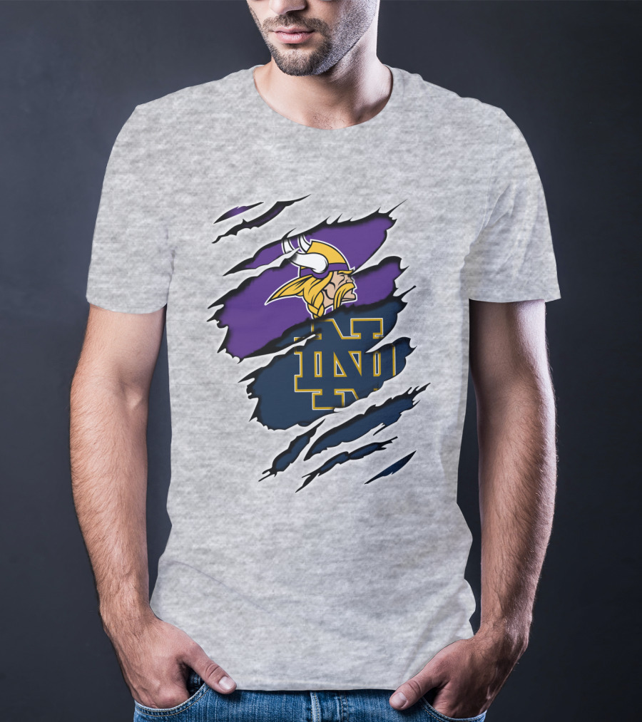 Vikings Notredame Logo Fusion T-Shirt
