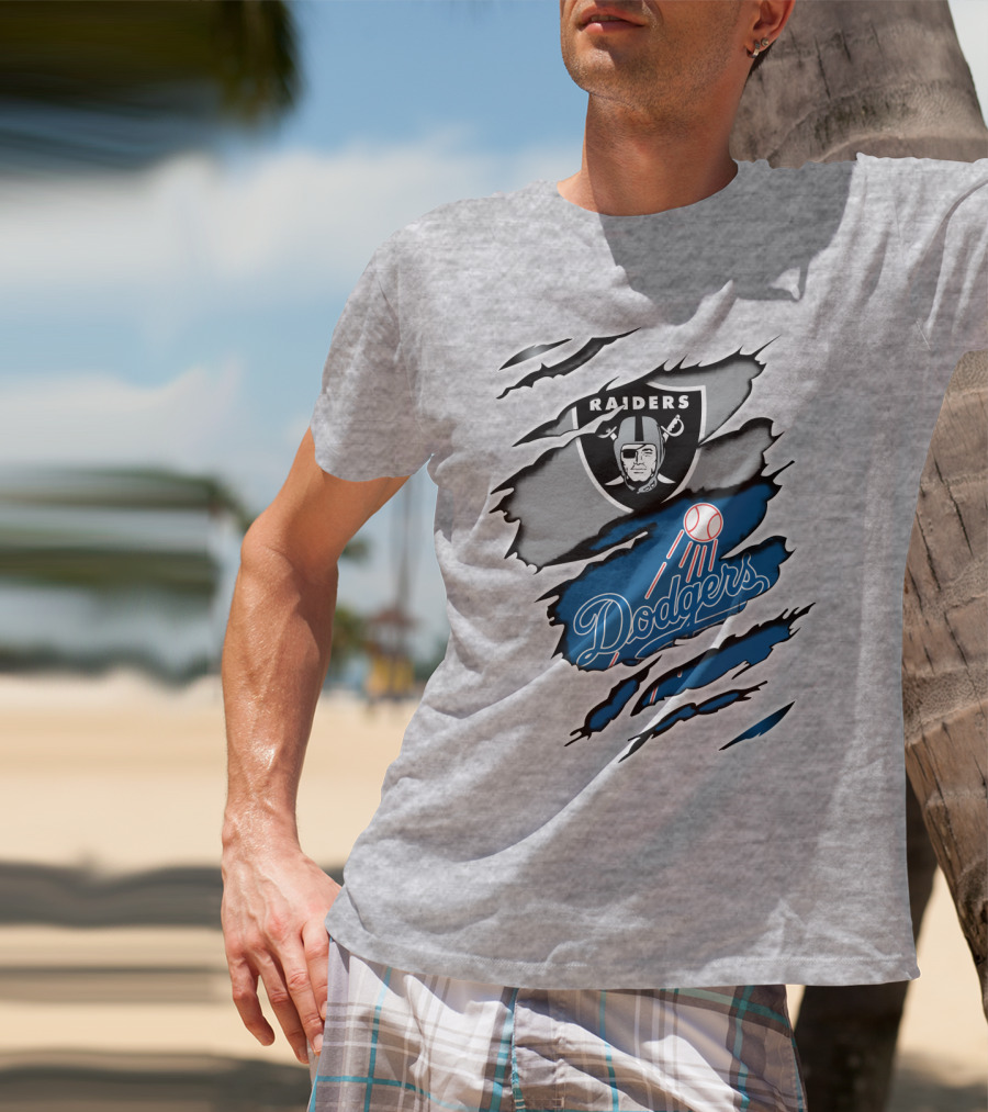 Raiders Dodgers Raiders Dodgers T-Shirt