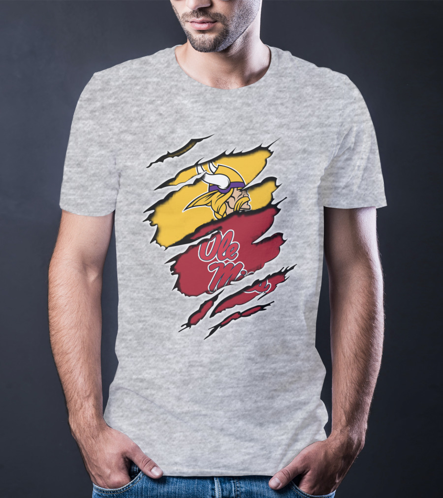 Ole Miss Vikings Torn T-Shirt